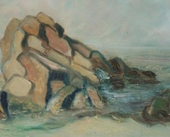 Marble Sea, Mid Century California Seascape