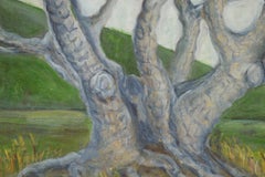 Mid Century California Landscape with Tree