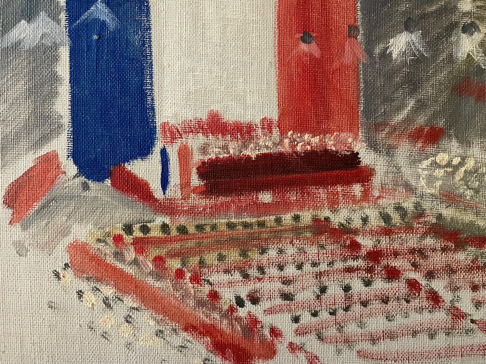 GENEVIEVE ZONDERVAN (1922-2013) FRENCH OIL PAINTING - FRENCH THEATRE/ STADIUM For Sale 1