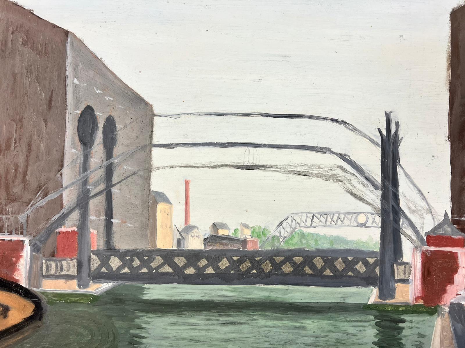Paisaje 
de Geneviève Zondervan (francesa 1922-2013)
pintura al óleo sobre papel lienzo

papel lienzo: 13 x 18 pulgadas

Magnífico óleo sobre tabla de mediados de siglo de la artista francesa Geneviève Zondervan (1922-2013). El cuadro tiene una