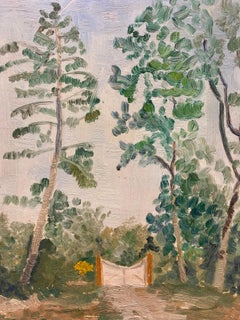 GENEVIEVE ZONDERVAN (1922-2013) POST IMPRESSIONISTE FRANÇAIS OIL - Paysage français