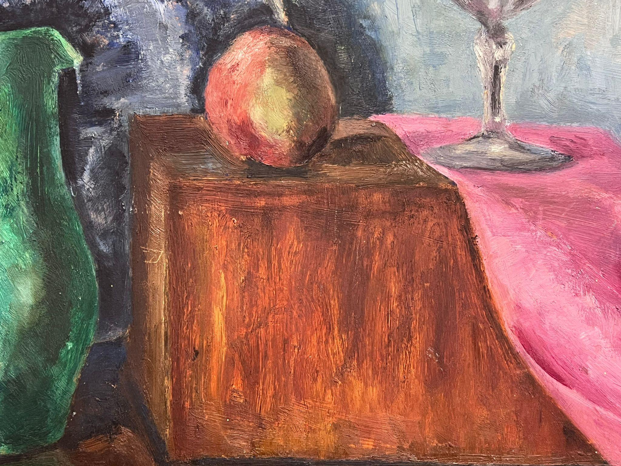 Mid 20th Century French Modernist Still Life of Objects  - Surrealist Painting by GENEVIEVE ZONDERVAN (1922-2013)