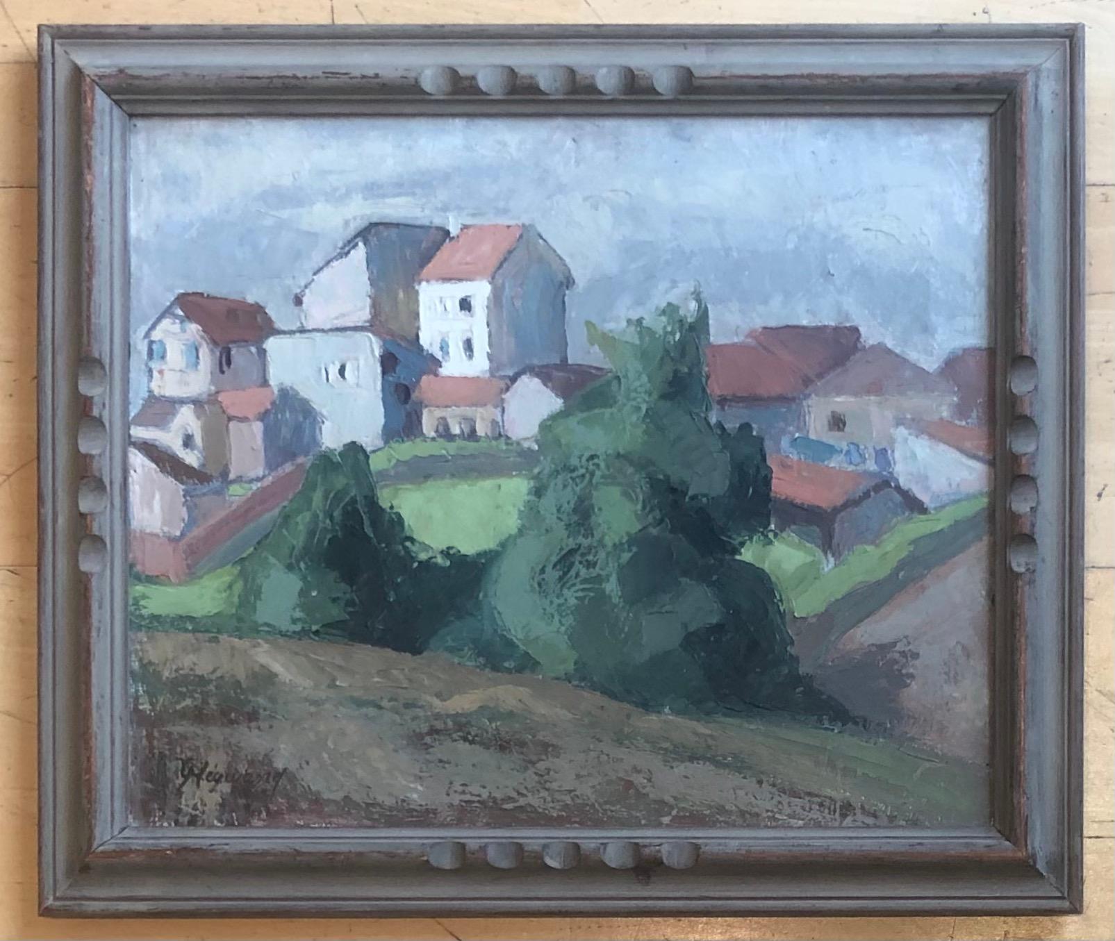 Rural landscape - Painting by Geneviève Mégevand