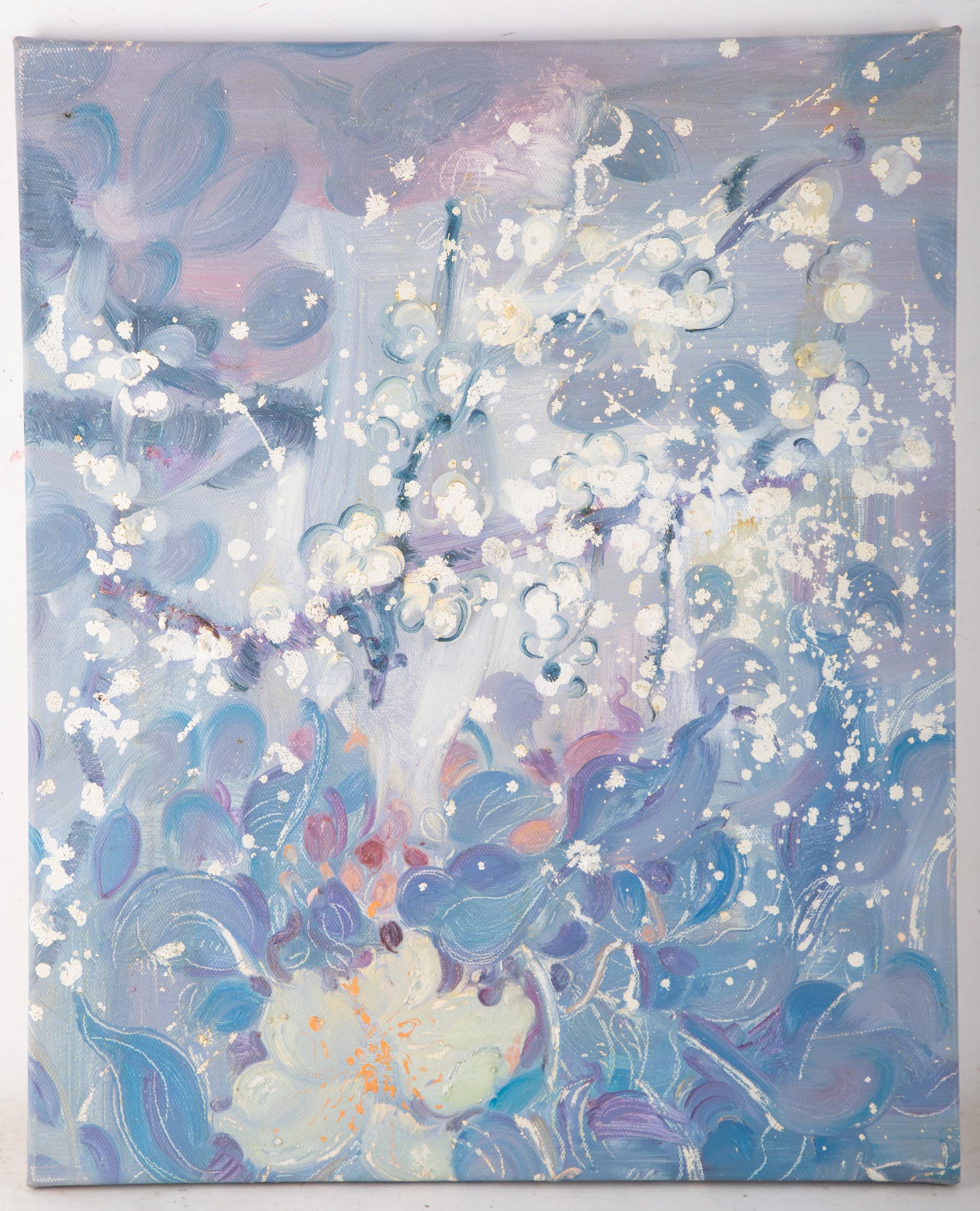 Geng Geng Floral Original Oil On Canvas 