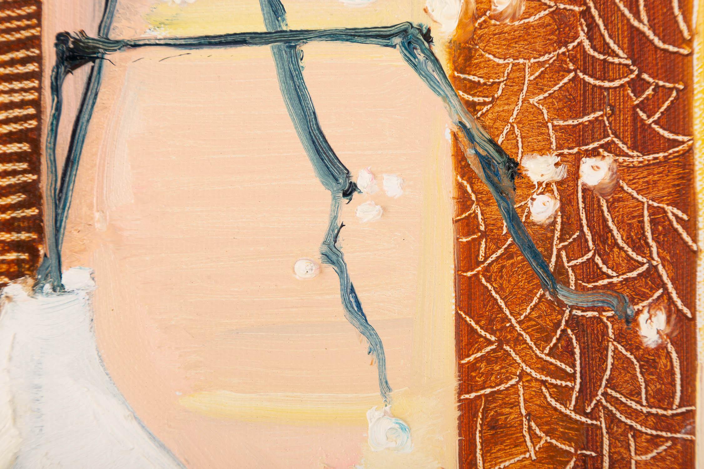 Genggeng Pintura al óleo original impresionista 