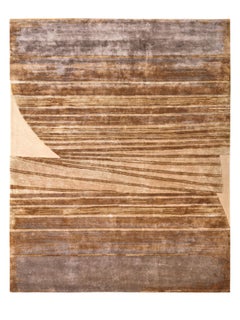 GENIAL Hand Tufted Contemporary Rug in Grey and Bronze Colours by Hands