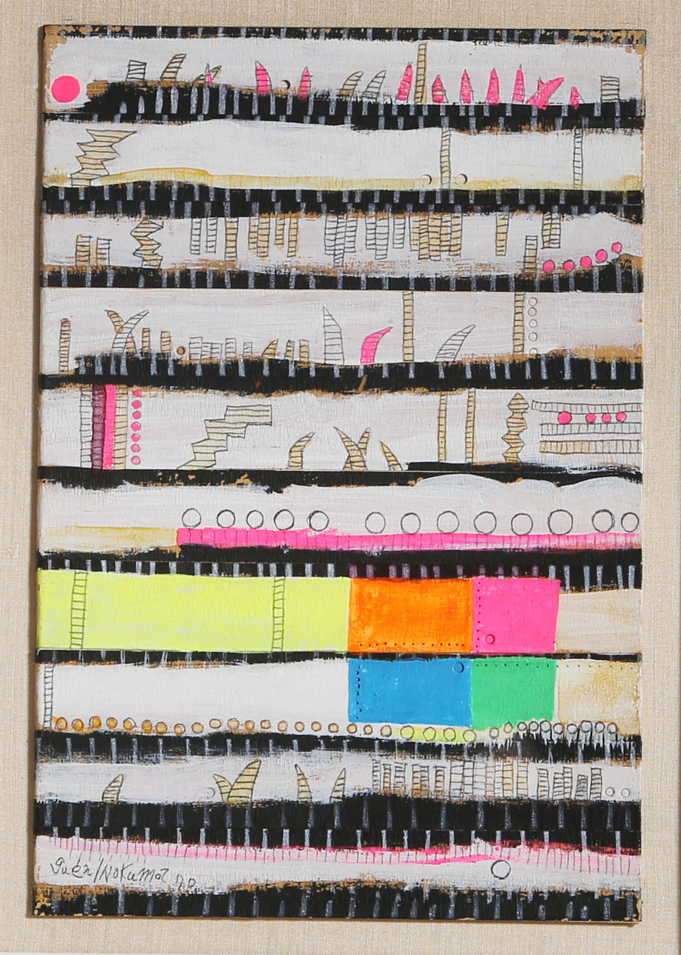Subterranean III, Conceptual Mixed Media Painting by Genichiro Inokuma For Sale 1