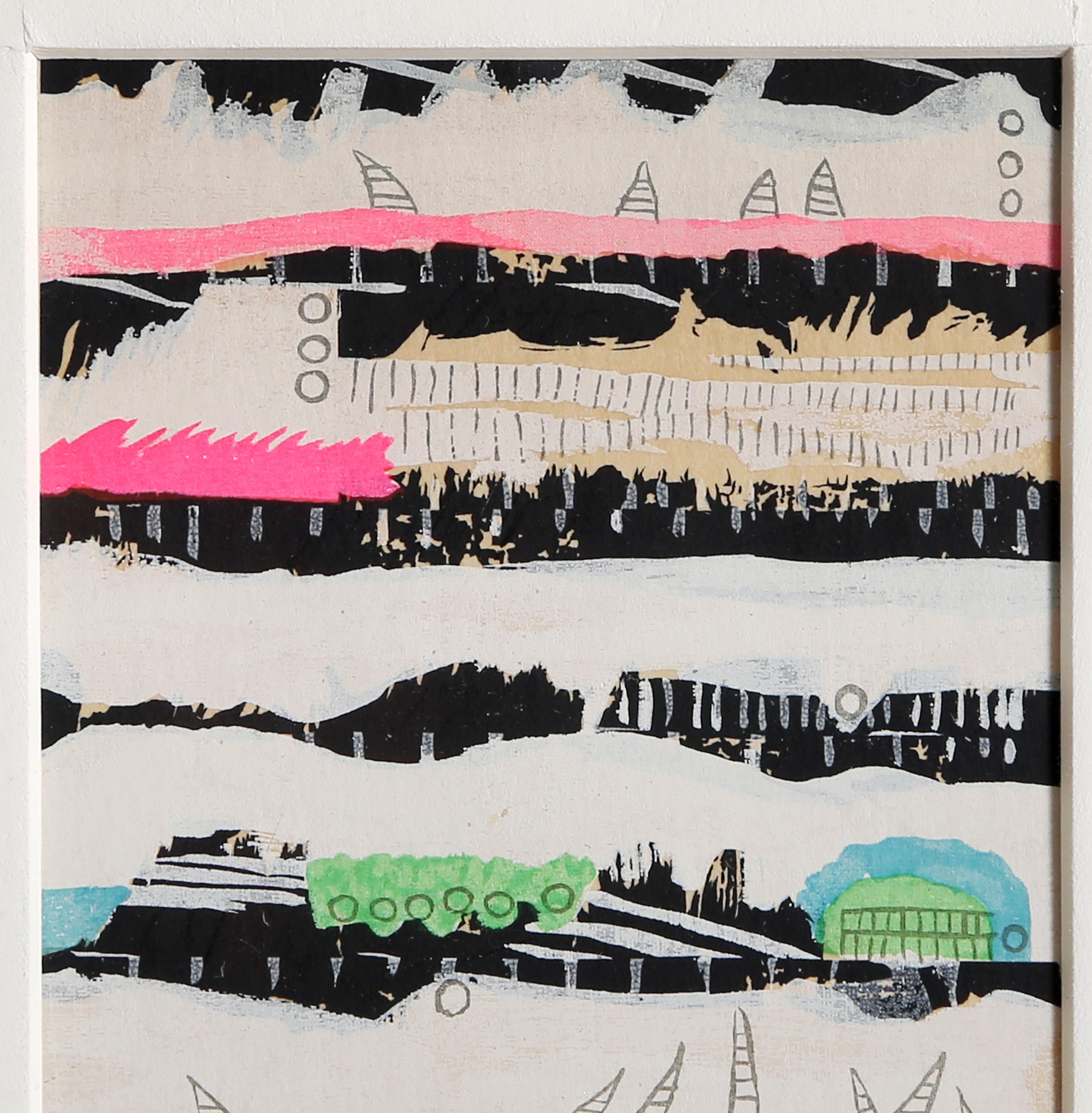 Subterranean, Conceptual Woodblock Print by Genichiro Inokuma For Sale 1
