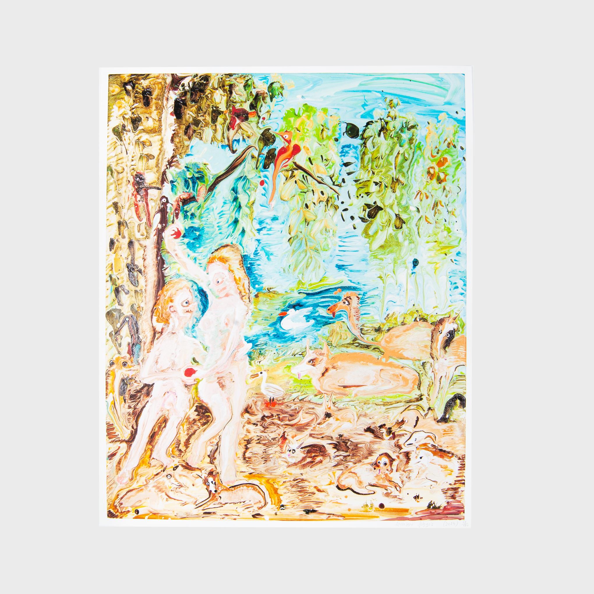 Genieve Figgis Figurative Print - Adam and Eve