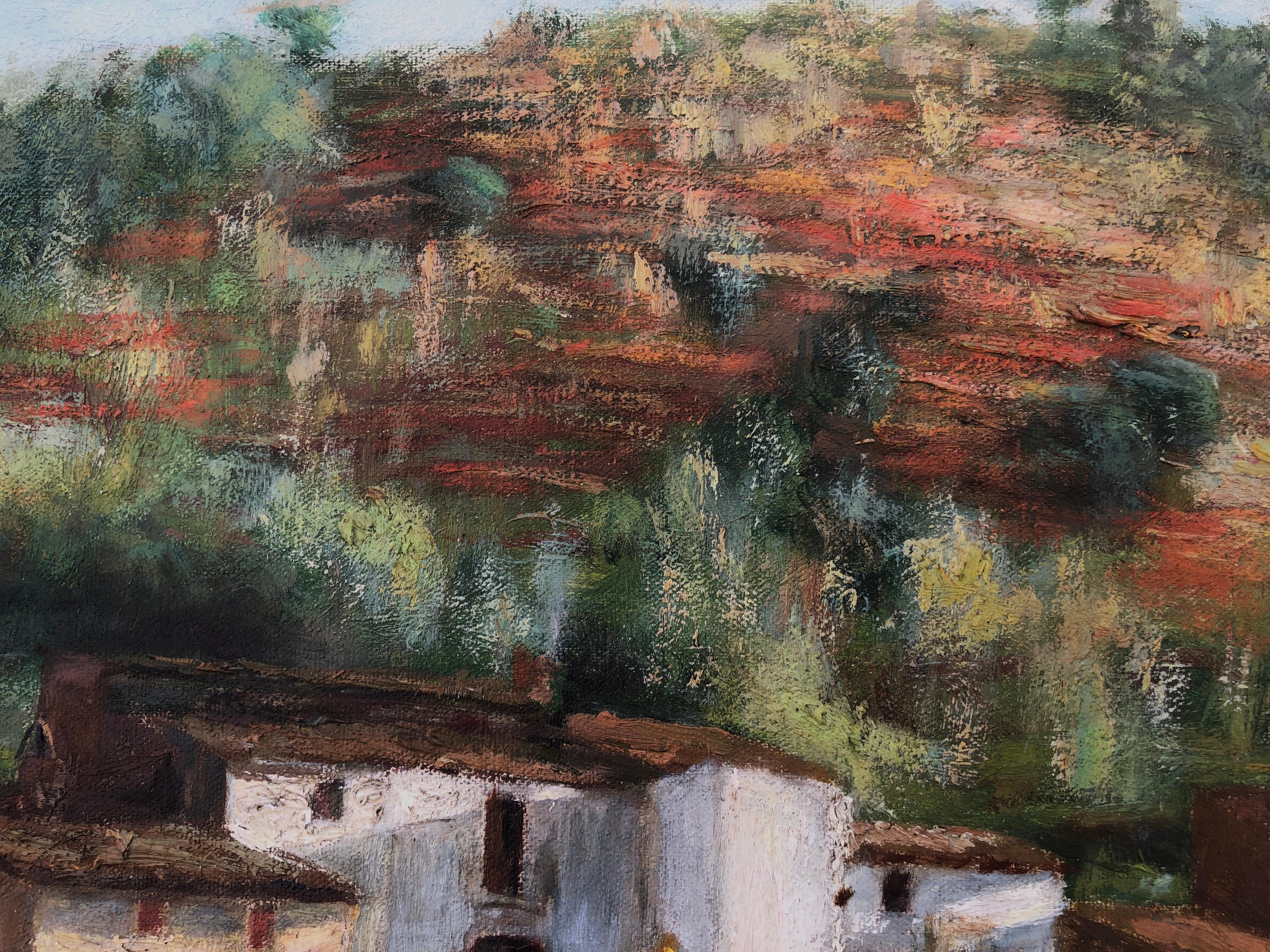 Genis Capdevila Puig (1860-1932) - Paesaggio con villaggio spagnolo - Olio su tela

Misure dell'olio 62x76 cm.

Senza cornice.