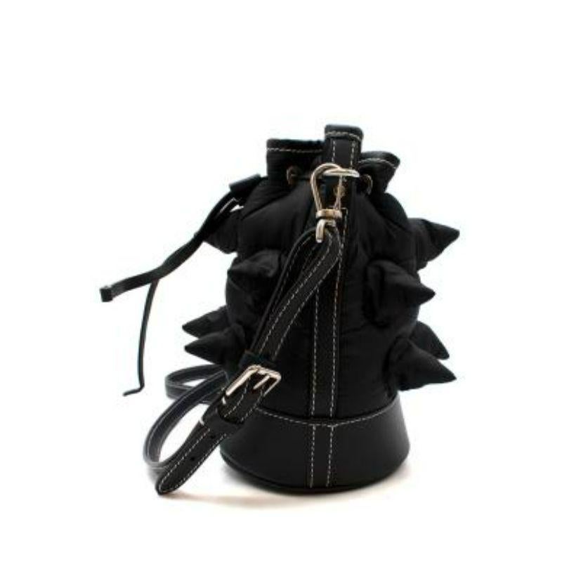 Black Genius JW Anderson black nylon & leather The Critter bucket bag For Sale
