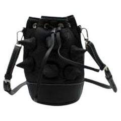 Genius JW Anderson black nylon & leather The Critter bucket bag