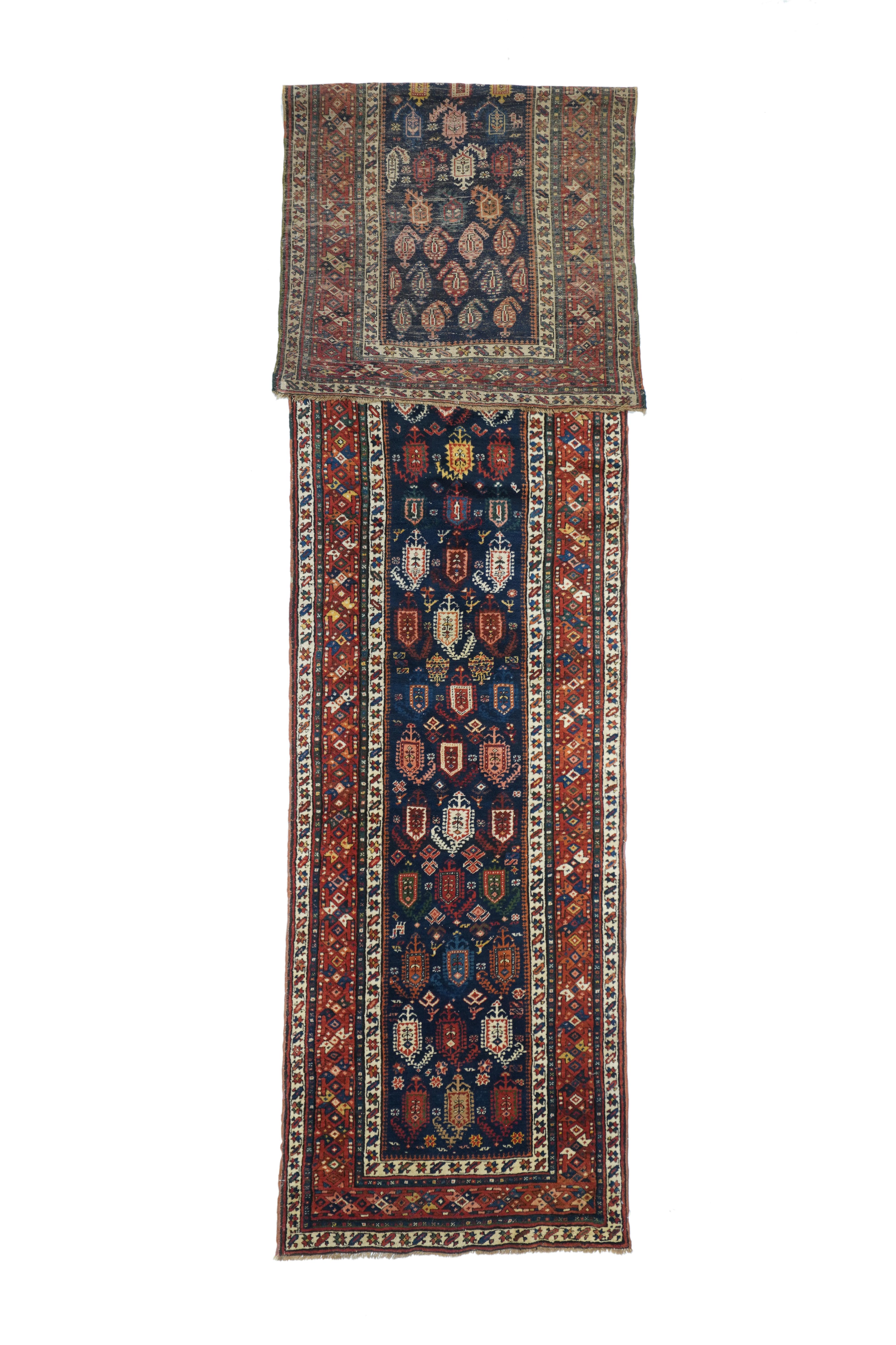 Asian Antique Genje Runner 3'2'' x 14'1'' For Sale
