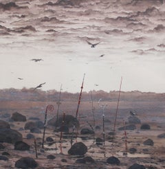 Nach dem Regen. 1988, Papier, Aquarell, 28x27,5 cm