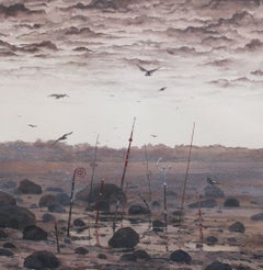 Después de la lluvia 1988, papel, acuarela, 28x27,5 cm