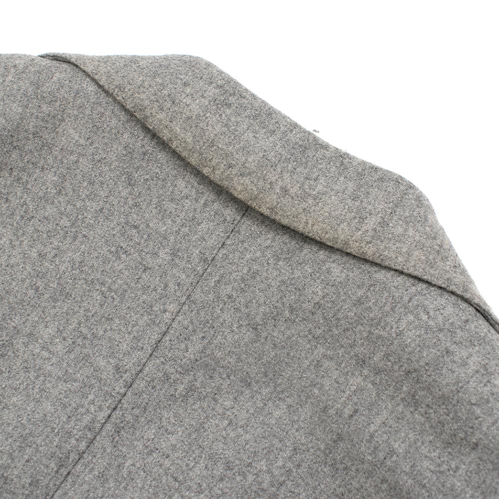 Gennano Solito Fine Cashmere Grey Coat	XL In Good Condition In London, GB