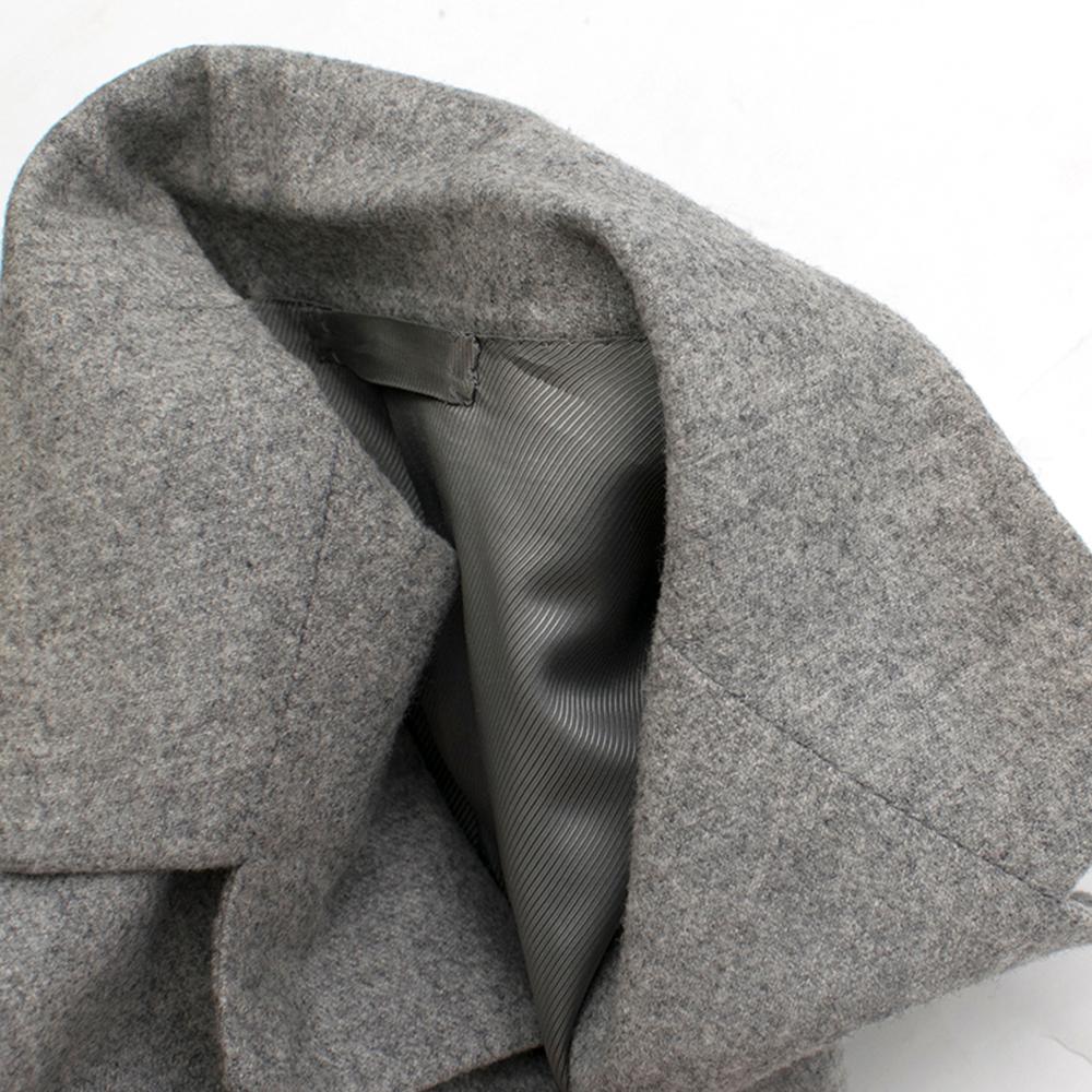 Men's Gennano Solito Fine Cashmere Grey Coat	XL