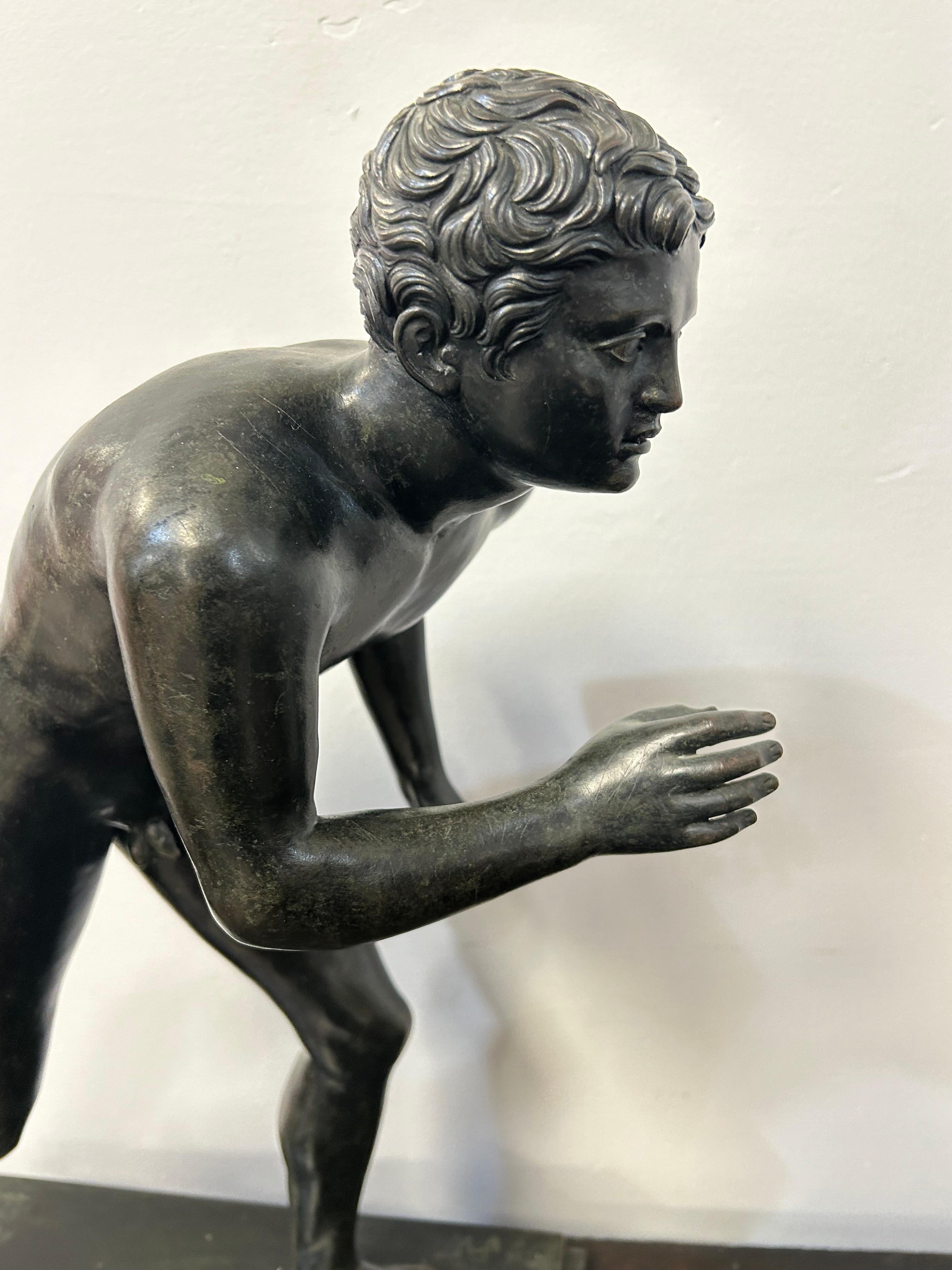 Bronzo Gennaro Chiurazzi Gran Tour Corridore in bronzo C 1890 in vendita