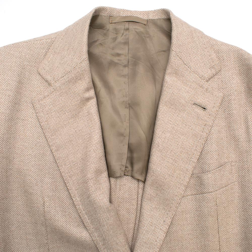 Gennaro Solito Bespoke Cashmere Single Breasted Coat estimated size L In Excellent Condition In London, GB