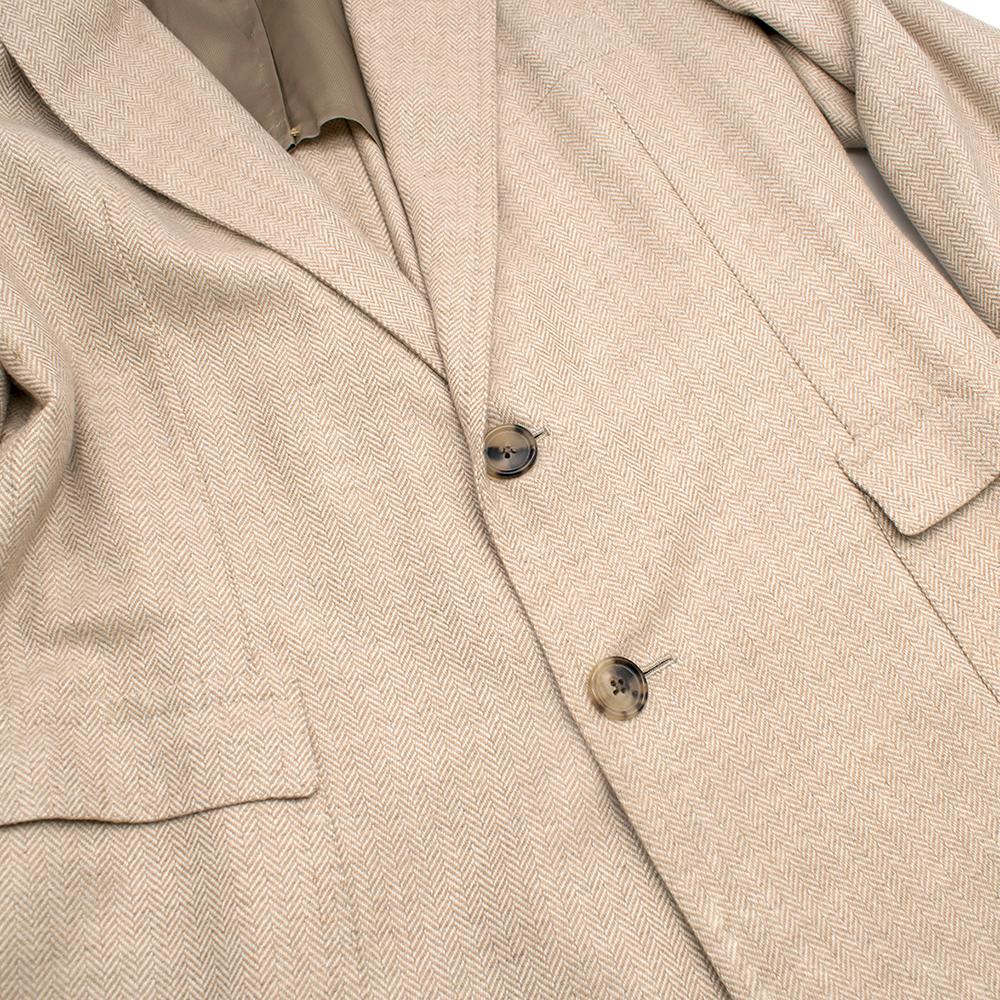 Men's Gennaro Solito Bespoke Cashmere Single Breasted Coat estimated size L