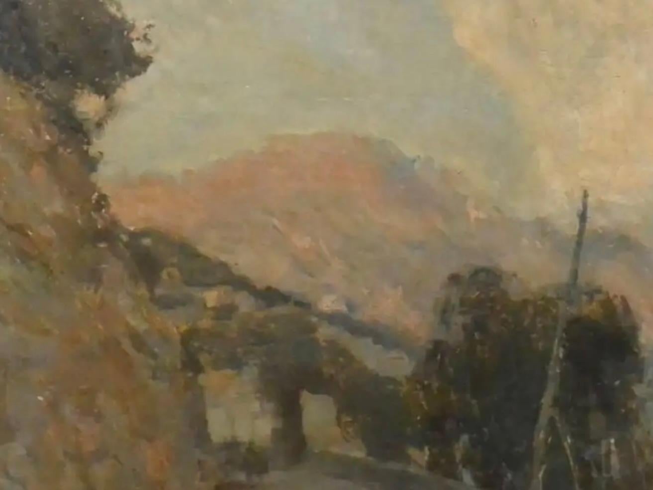 Gennaro Villani (1885-1948) Amalfiküste (Handbemalt) im Angebot