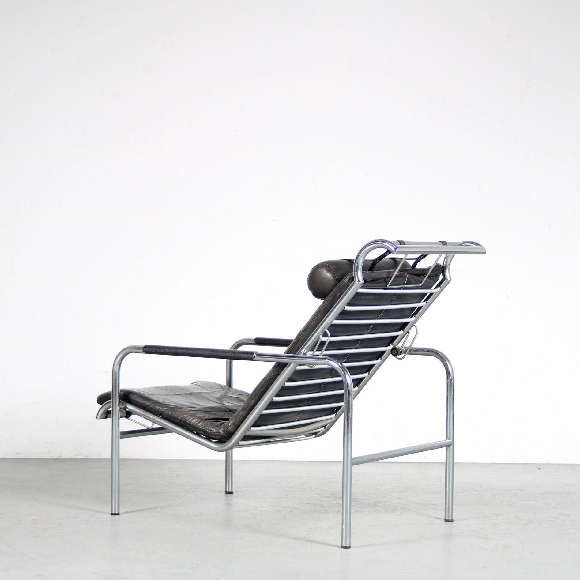 Metal “Genni” Chair by Gabriele Mucchi for Zanotta, Italy, 1980 For Sale