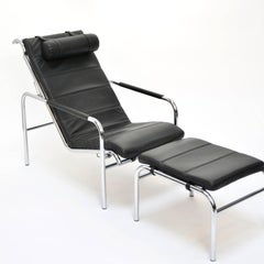 Chaise longue et pouf Genni de Gabriele Mucchi pour Zanotta