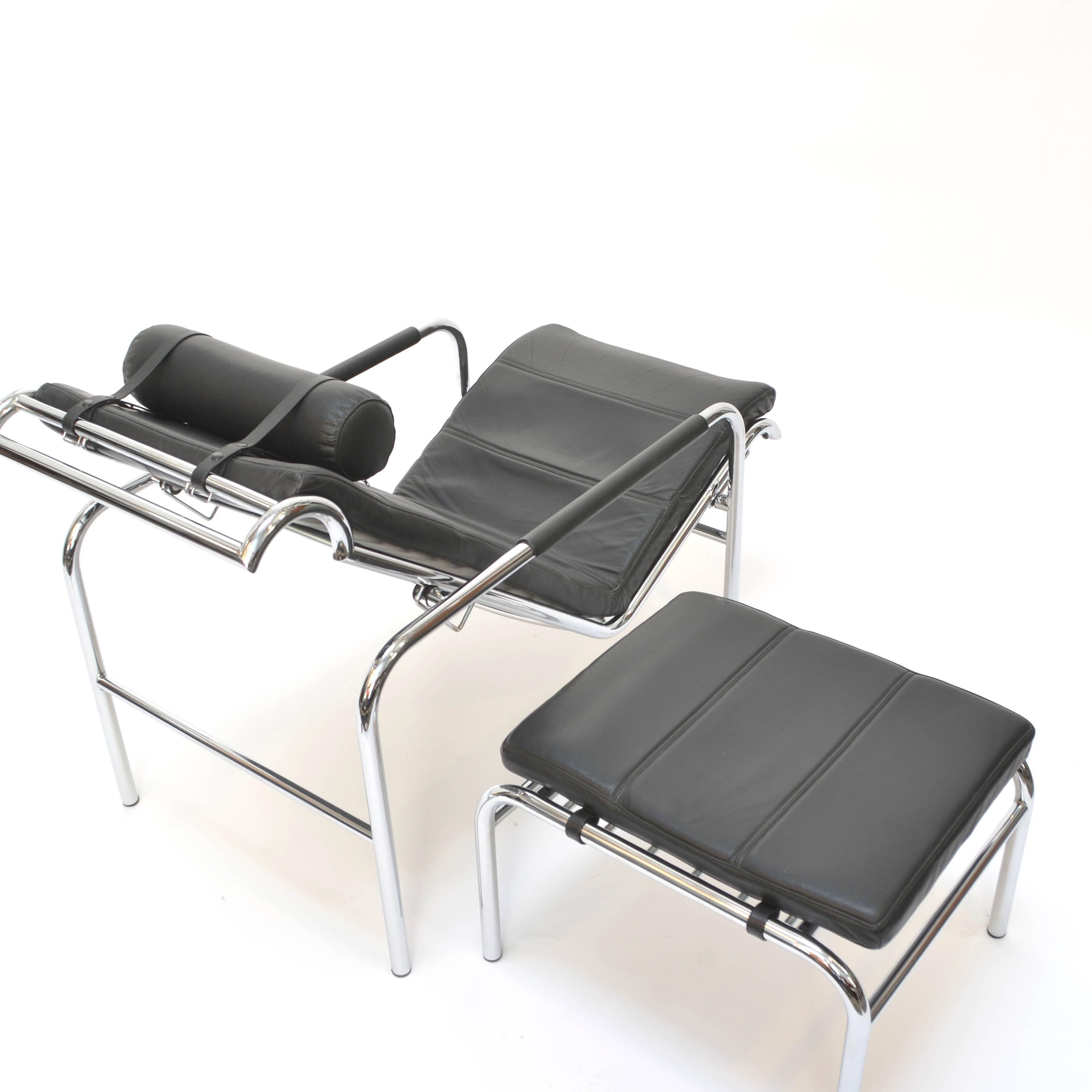 Late 20th Century Genni Lounge Chair and Ottoman by Gabriele Mucchi for Zanotta