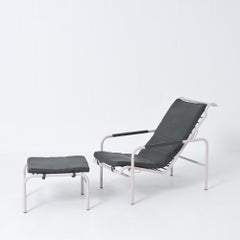 Genni Lounge Chair by Gabriele Mucchi for Zanotta with ottoman