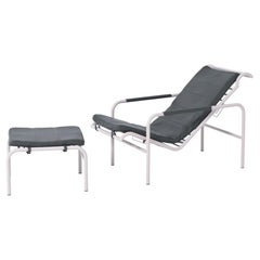Genni Lounge Chair by Gabriele Mucchi for Zanotta with ottoman