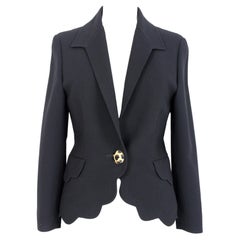 Genny Black Wool Evening Jacket