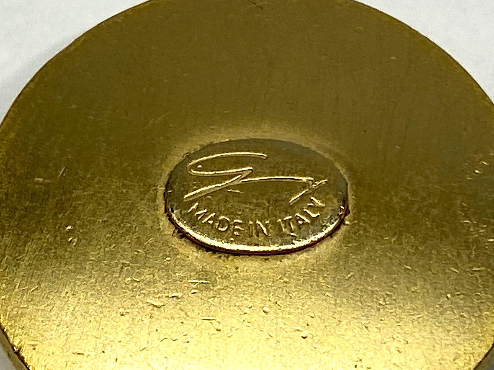 Genny Italy 1990s Satin Gold Etruscan Bracelet 4