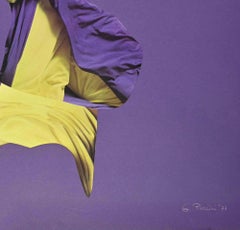 Violet and Yellow - Mixed media by Genny Puccini - 1977