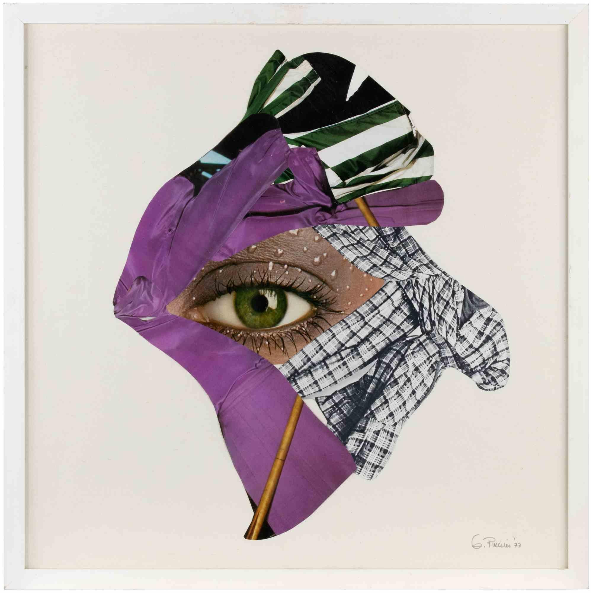 11 - Lilac Green - Collage by Genny Puccini - 1977