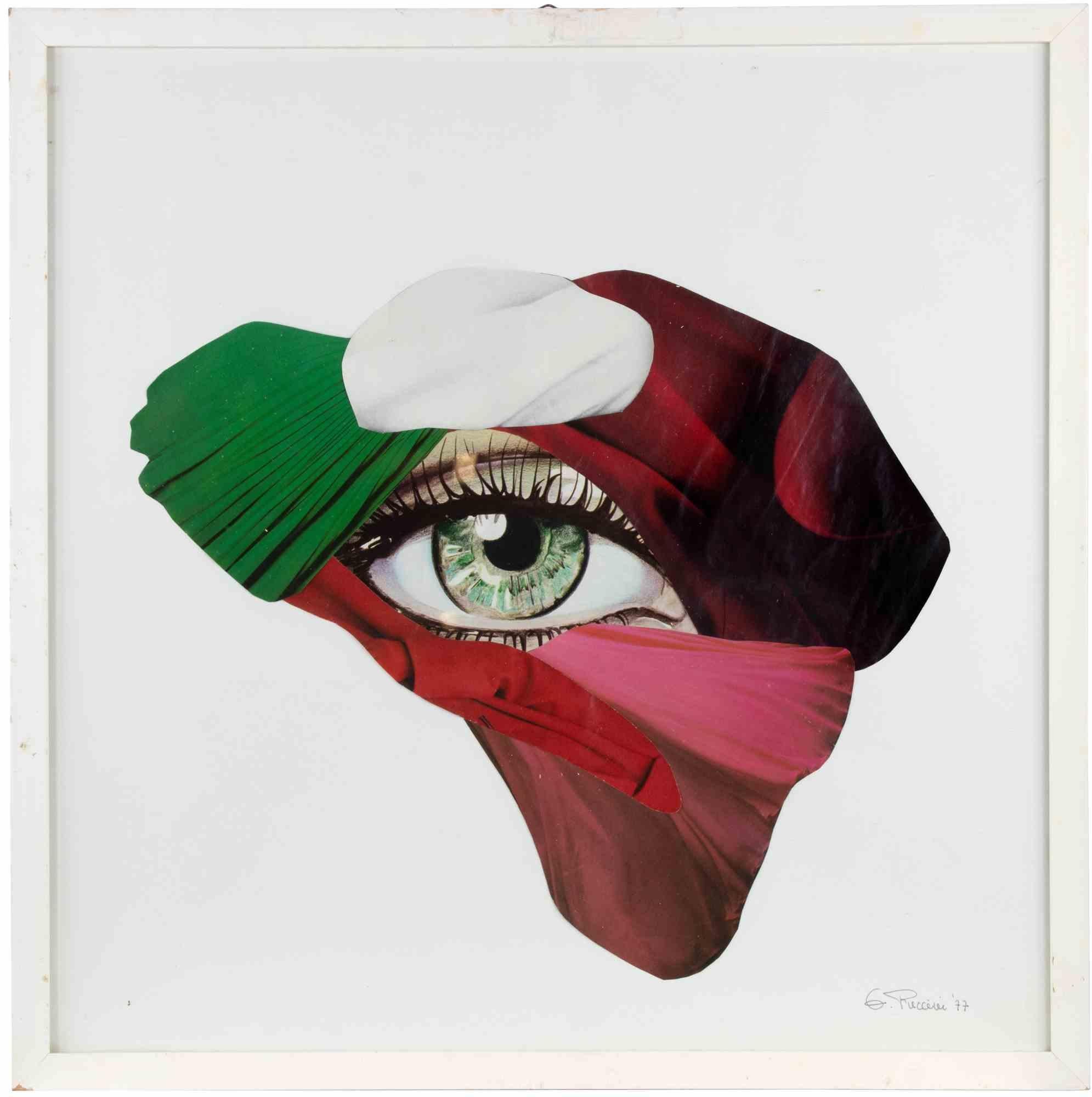 12 - Red is a contemporary artwork realized by Genny Puccini in 1977. 

Mixed colored collage on paper.

Hand signed and dated on lower right margin.



