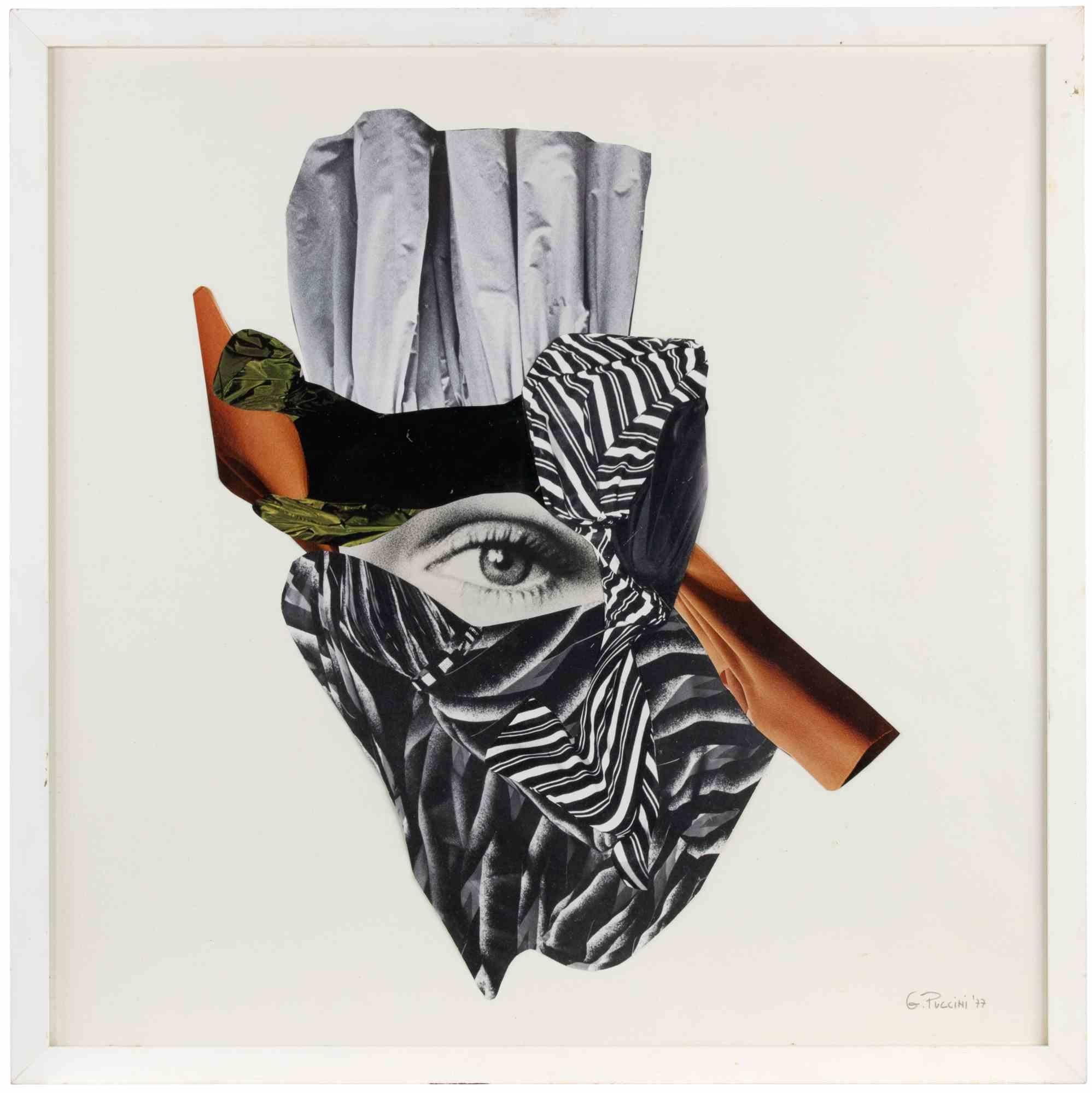 2 - Black and orange ist ein zeitgenössisches Kunstwerk von Genny Puccini aus dem Jahr 1977. 

Gemischte Farbcollage auf Papier.

Handsigniert und datiert am unteren rechten Rand.









