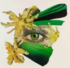 3 - vert et jaune - Collage de Genny Puccini - 1977