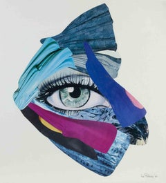 8 - Turchese e rosso - Collage di Genny Puccini - 1977