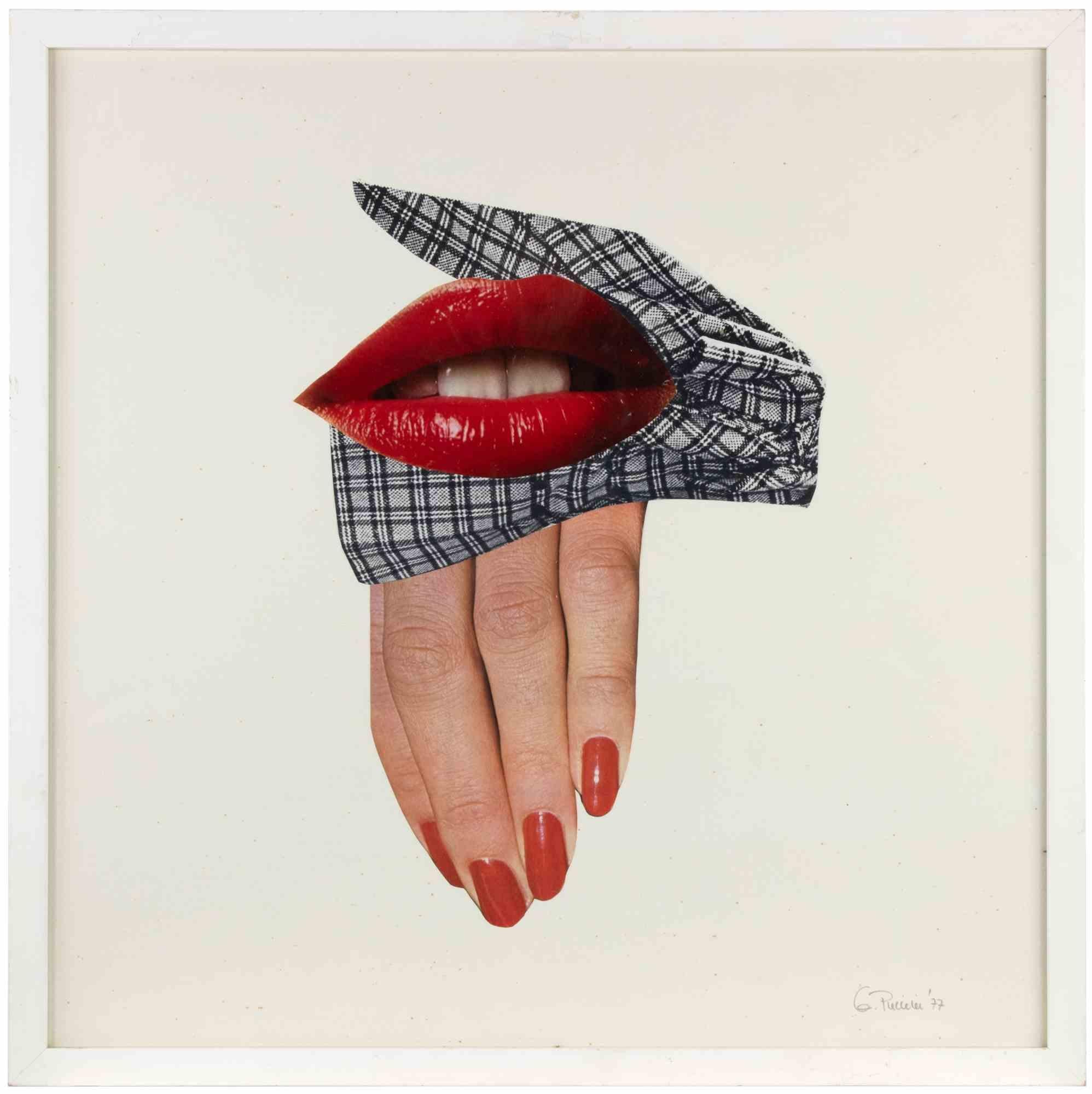 9 - White Black and Red ist ein zeitgenössisches Kunstwerk von Genny Puccini aus dem Jahr 1977. 

Gemischte Farbcollage auf Papier.

Handsigniert und datiert am unteren rechten Rand.





