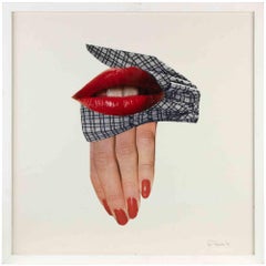 9 - Blanc, noir et rouge - Collage de Genny Puccini - 1977