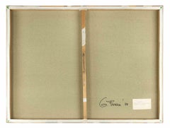 Brown and Beige Abstract Surface 7611- Acrylic on Canvas by Genny Puccini - 1973