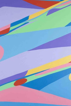 Polychrome Surface 7610 - Acrylic on Canvas by Genny Puccini - 1976
