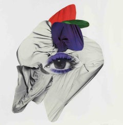 Weiß und Violett – Collage von Genny Puccini – 1977