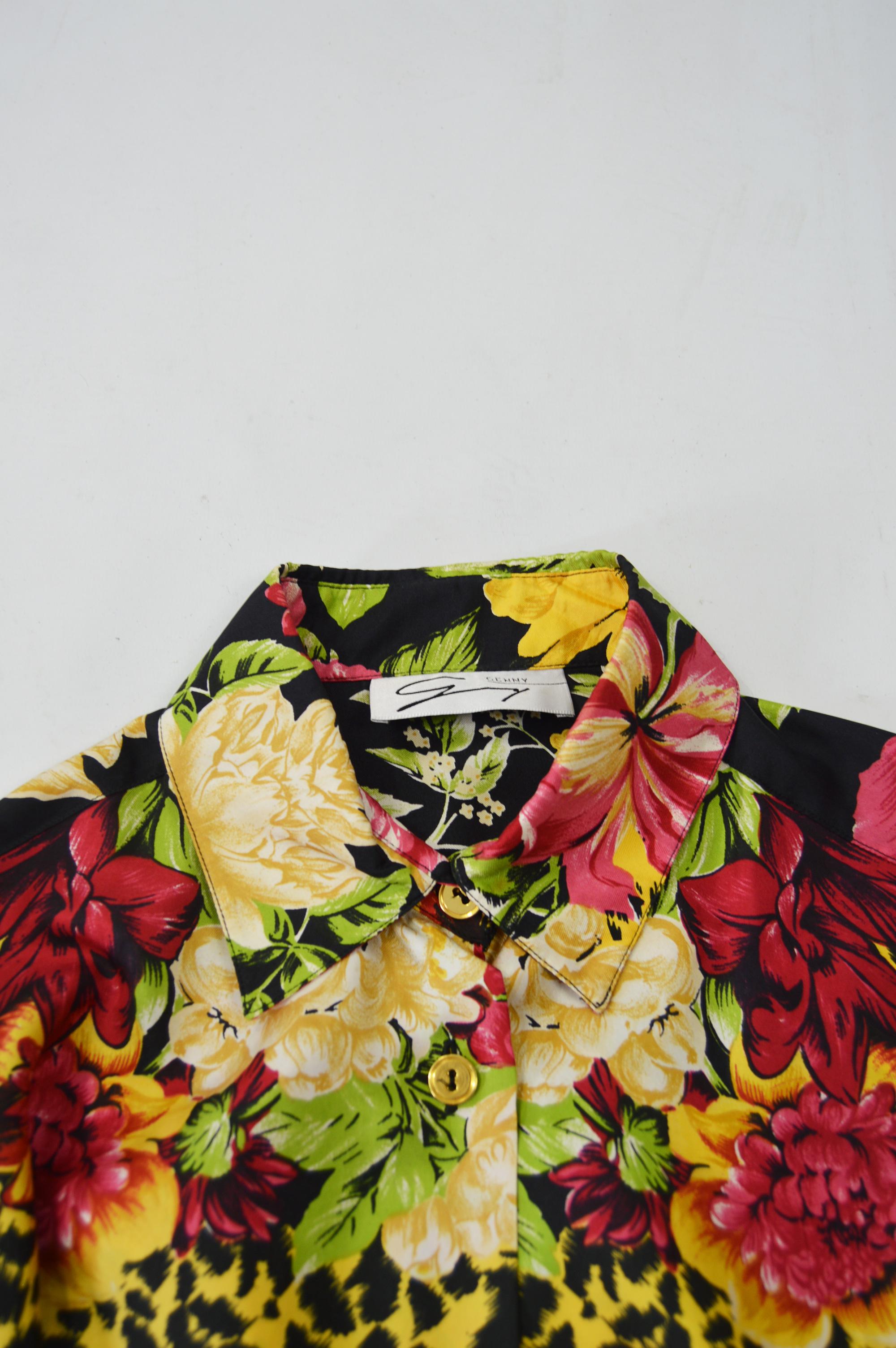 Women's Genny Pure Silk Floral & Animal Print Blouse