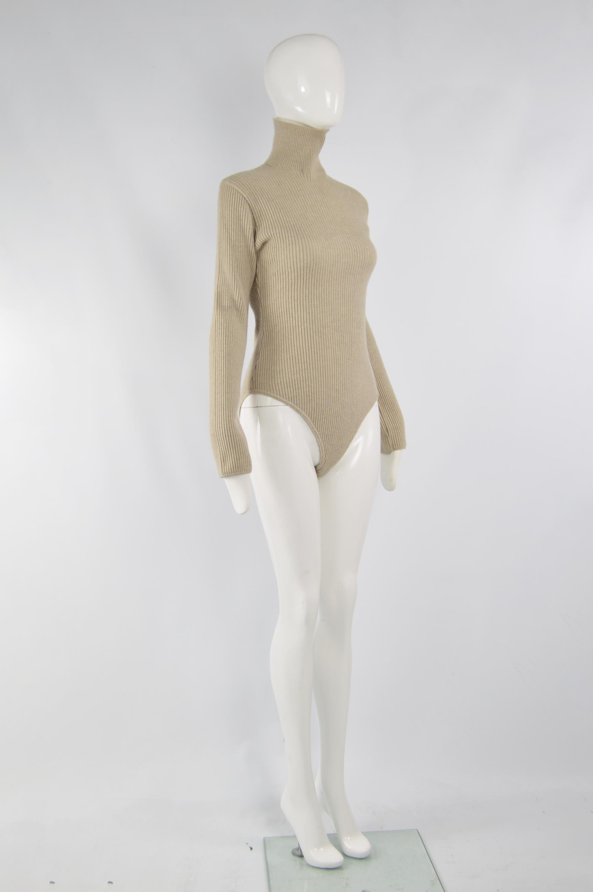 cashmere turtleneck bodysuit