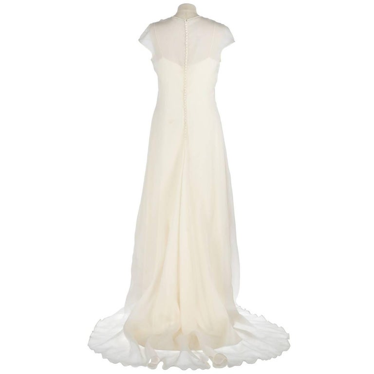 Genny White Ivory  Vintage Wedding Dress, 1990s In Good Condition For Sale In Lugo (RA), IT