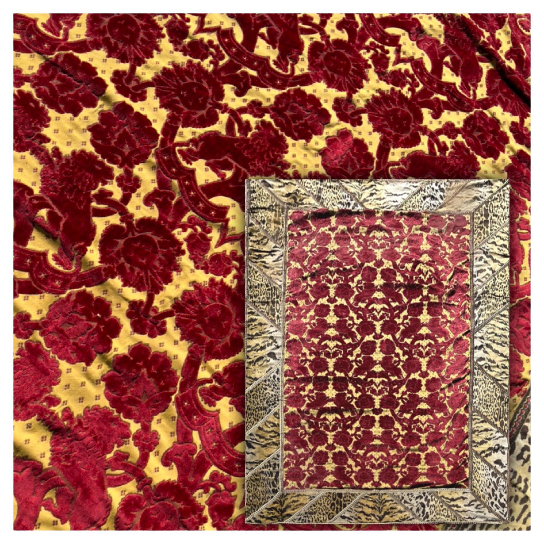"Genoa Velvet / Embroidery / Fabric / Rug / Modern Work"