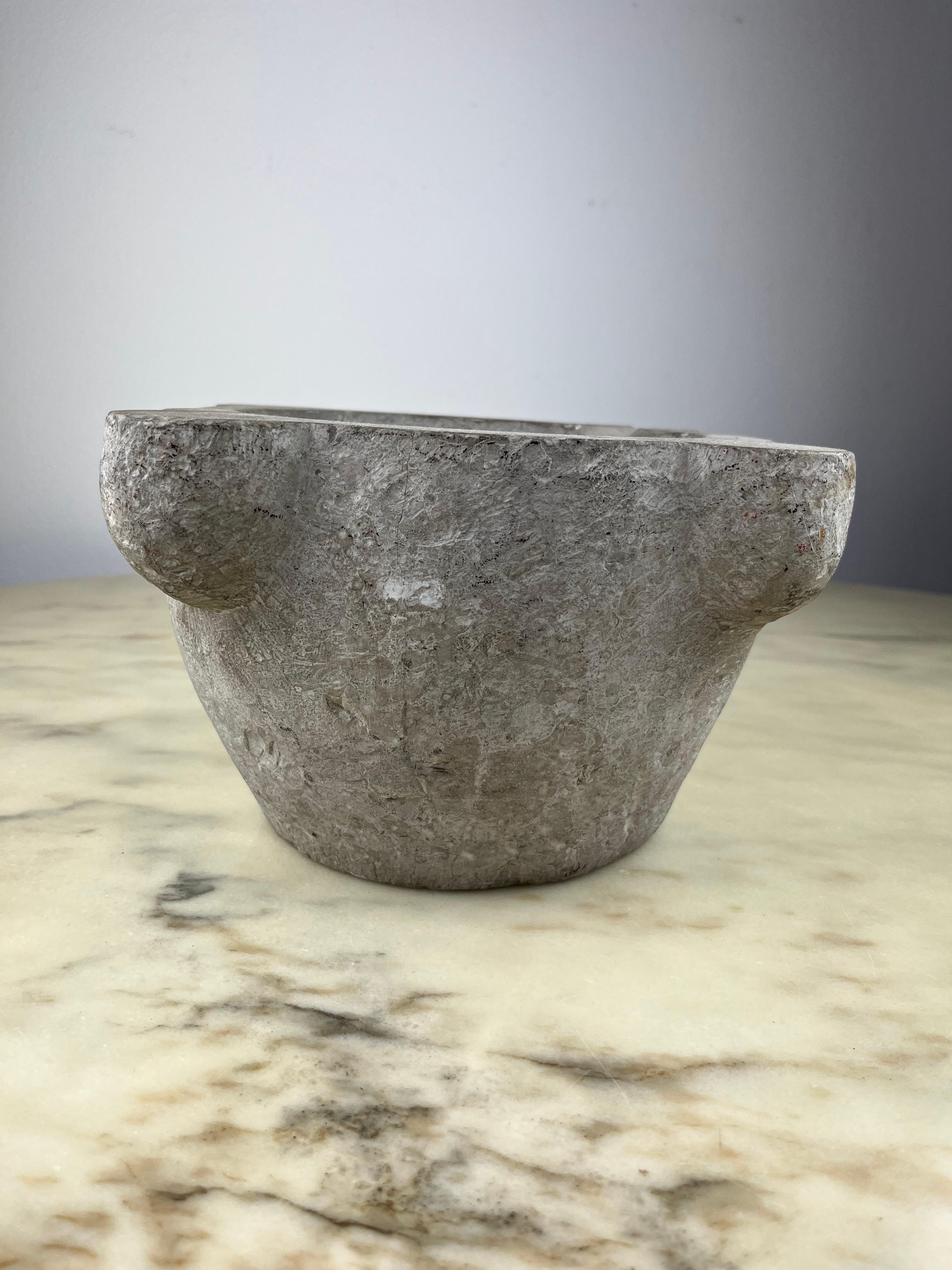 Genoese stone mortar, 1940, used in an old factory for basil 