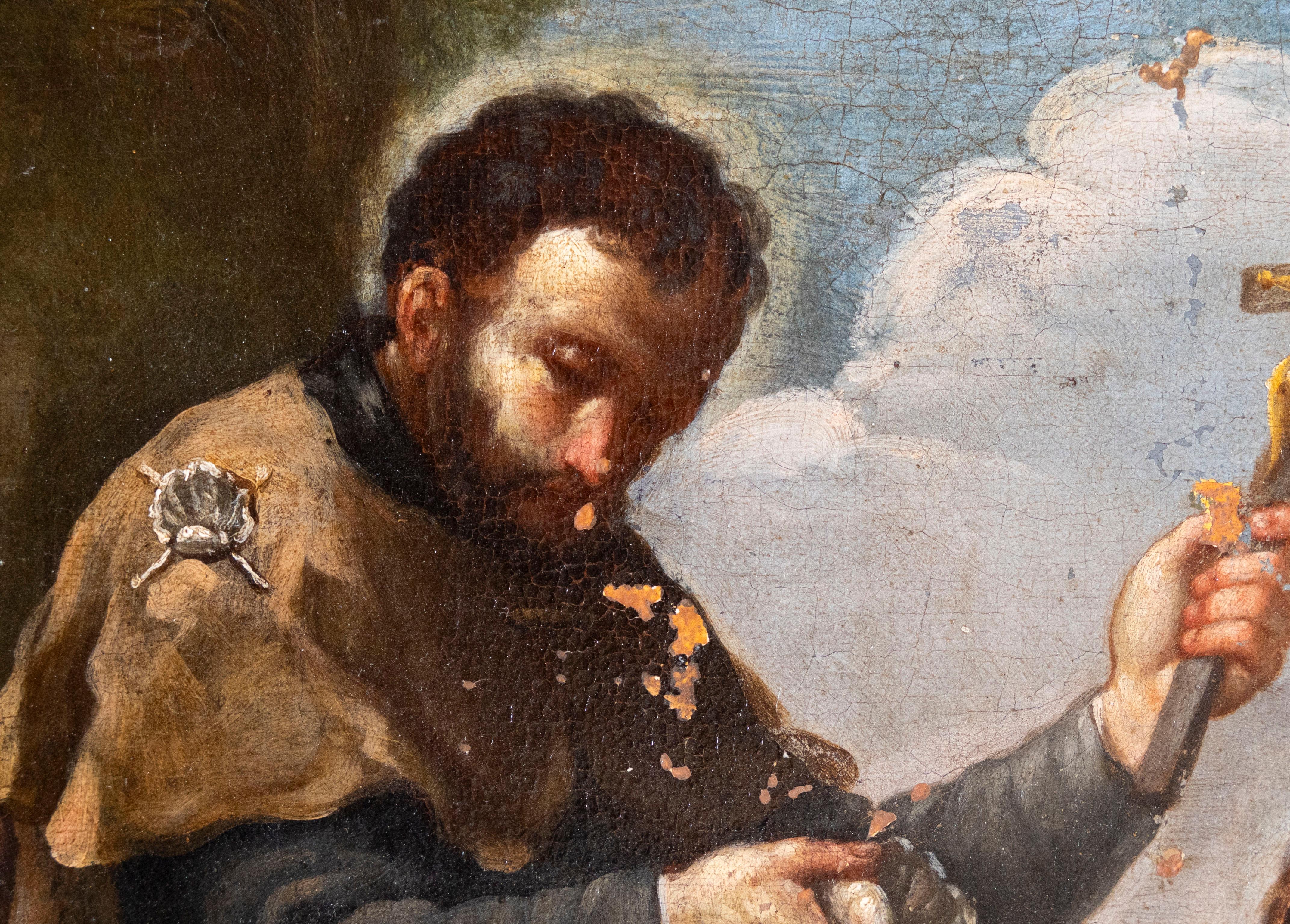 San Francesco Saverio (Saint Francis Xavier), Genuavese-Schule (17. Jahrhundert) – Painting von Genovese School
