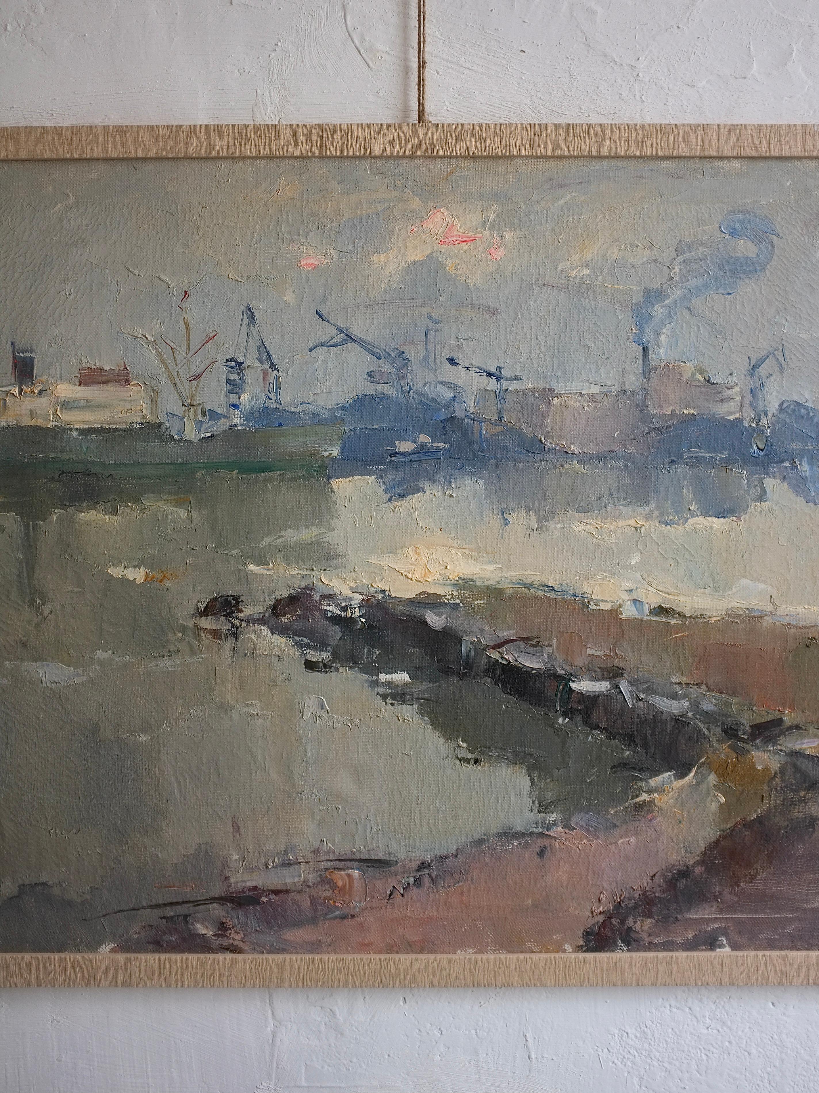 Lettone Pittura a olio di genere 